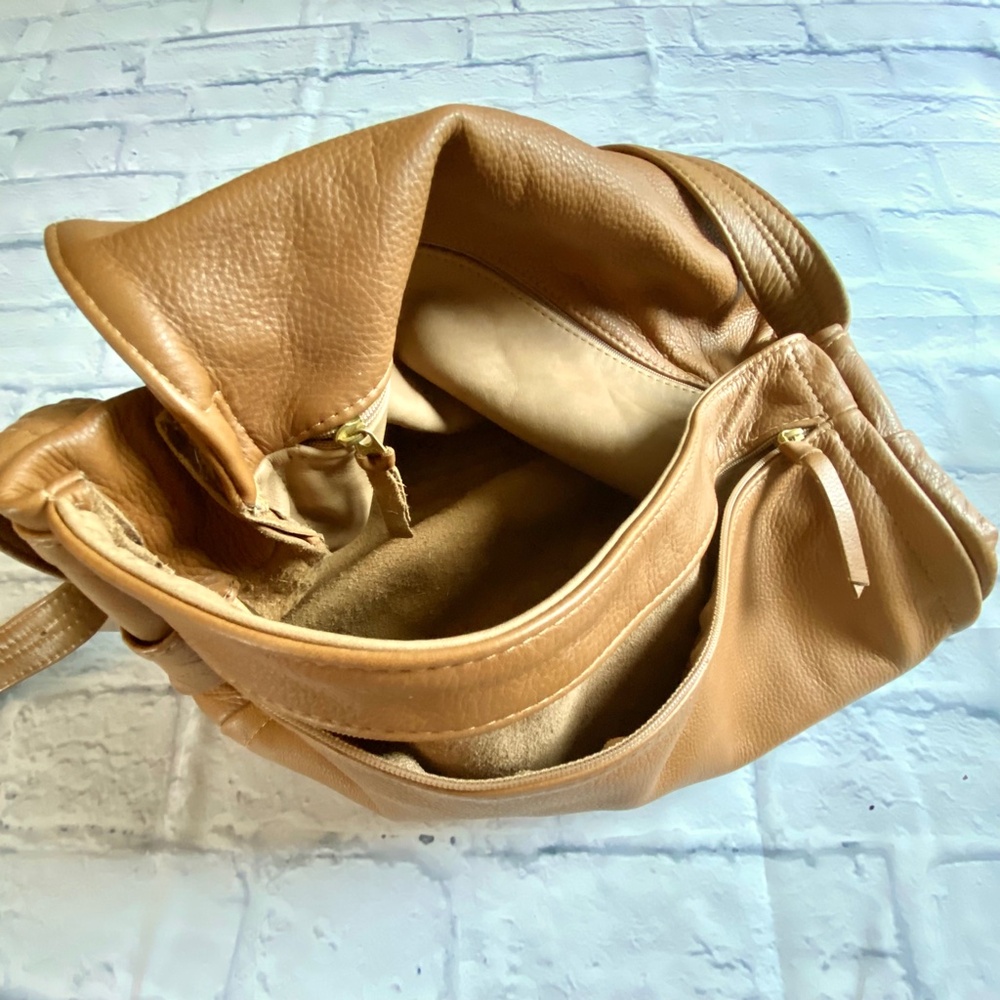 HANDCRAFTED LARGE REAL LEATHER HANDBAG - NWOT - Picture 6 of 8